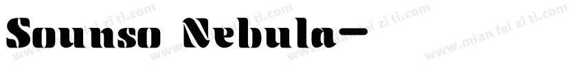 Sounso Nebula字体转换